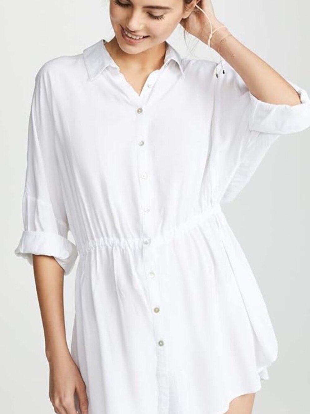 L*Space Women's Pacifica Tunic White Medium / Large